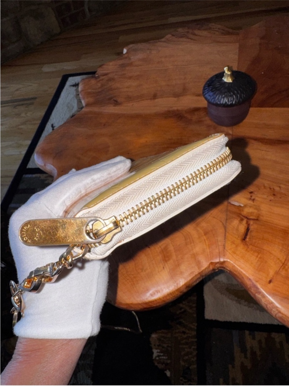 Louis Vuitton monogram, yellow, vintage zippy wallet - Picture 5 of 14